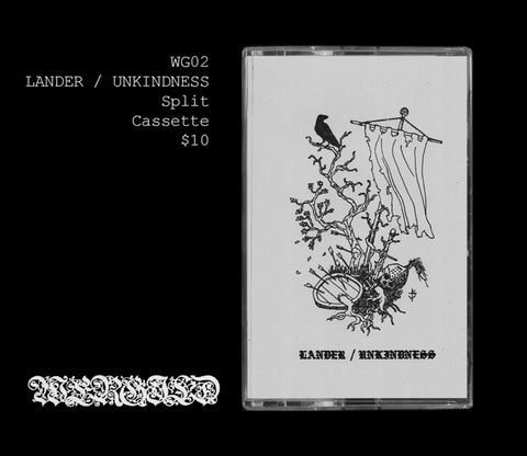 LANDER / UNKINDNESS - Split - Cassette